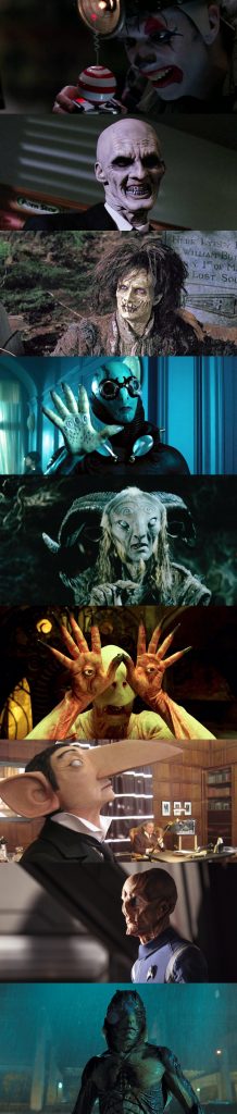 Montage de plusieurs rôles interprétés par Doug Jones : monstres, vampires, alter ego de Serge Gainsbourg