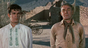Randolph Scott et Manuel Rojas dans L'Aventurier du texas de Budd Boetticher