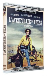 Couverture DVD/Blu-Ray édité chez Sidonis Calysta de L'aventurier du Texas