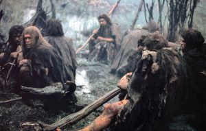 Pluie préhistorique dans le film La Guerre du Feu (critique)