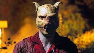 Paul Hamy sous le masque de cochon (critique du film Furie 2019)