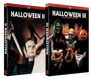 Blu-Ray des films Halloween II et Halloween III édités par Le Chat qui Fume.