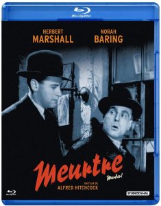 Blu-Ray du film Meurtre de Alfred Hitchcock édité par Studio Canal.
