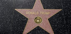 Etoile Donald Trump sur Hollywood Boulevard.