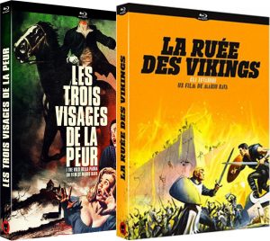 Blu-Ray des films Les trois visages de la peur et La ruée des vikings de Mario Bava édités par Le chat qui fume.