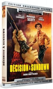 Blu-Ray du film Décision à Sundown édité par Sidonis Calysta.
