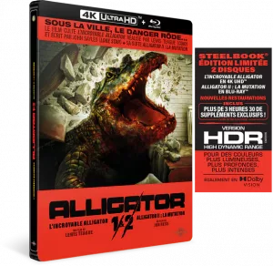 Coffret des films Alligator 1 & 2 édités par Carlotta Films.