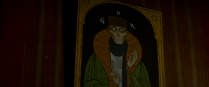 Le vampire du film Le Vourdalak, réalisé par Adrien Beau, peint dans un tableau, en habit de prince d'Europe de l'Est.