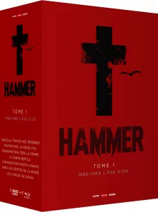 Coffret Blu-Ray Hammer l'âge d'or édité par Tamasa.