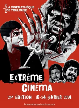 Affiche du festival Extrême Cinéma 2024 à Toulouse.