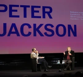Peter Jackson et Didier Allouche lors de la Masterclass donnée par le cinéaste néo-zélandais à Cannes en 2026