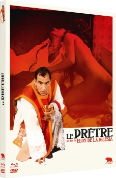Visuel du combo Blu-Ray / DVD du film LE PRÊTRE de Eloy de la Iglesia édité par Artus Films.